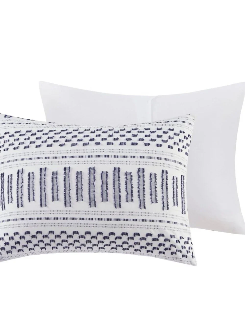 INK+IVY Rhea 100% Cotton Raised Pattern Comforter Mini Set - Charcoal - King NEW